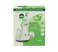 DETTOL No Touch kit - Distributeur Automatique Effet INOX et Gel Lavant Mains Aloe Vera
