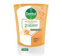 Dettol No Touch Recharge Savon Antibactérien Liquide Mains Miel Beurre de Karité Flacon 250ml