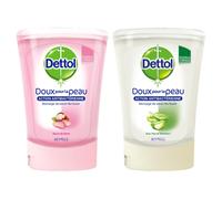 Dettol Pack No Touch Recharges Savon Liquide - Beurre De Karité + Aloe Vera - Action Antibactérienne - 2x250ml