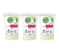DETTOL Recharge No-Touch Savon Liquide Mains 250 ml - Action Nettoyante - Aloe Vera (3 Recharges)
