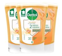 DETTOL Recharge No-Touch savon liquide Main Miel & Vanille Action Nettoyante 250 ml - 3 recharges