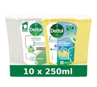 Recharge No-Touch Savon Liquide Mains - Action Nettoyante Aloe Vera & Bambou et Citron - 10 Recharges 250ml
