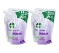 Dettol Relaxing Gel Lavant Antibactérien Lavande Recharge Savon Liquide 2x500 ml