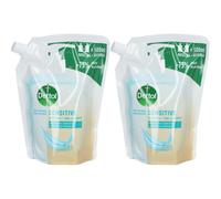 Dettol Sensitive Gel Lavant Antibactérien Recharge Savon Liquide 2x500 ml