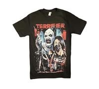 detuQQTY Terrifier - Art The-Clown Black Short Sleeve T-Shirt, Shirt SZ Small