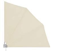 Deuba® 2X Paravent de Balcon Rabattable Beige avec Fixation Murale 140x140cm Brise-Vue extérieur terrasse Protection Murale