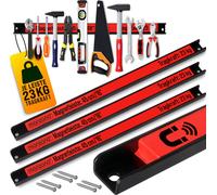 DEUBA® 3x barre magnétique 45cm capacité de charge 23kg magnétique barre d'outils porte-outils mur d'outils atelier organisateur d'outils matériel de montage inclus
