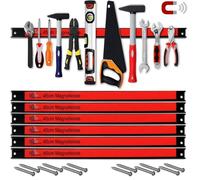 DEUBA® 6x Barre magnétique pour outils 45 cm aimant puissant rangement outils barre aimantée murale charge max. 23 kg