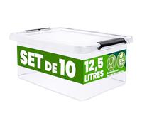 Deuba Boîte de rangement 10x 12,5 L