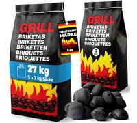 DEUBA Briquettes de Charbon Bois 27kg 9x3kg