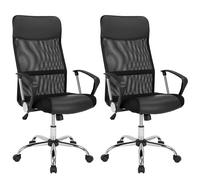 Deuba Fauteuil de bureau pivotant ergonomique hauteur réglable modèle au choix