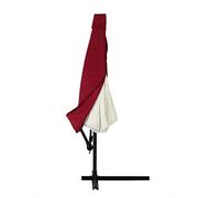 Deuba Housse de Protection pour Parasol Ø3m Rouge bâche de Protection en Polyester résistant avec Fermeture éclair