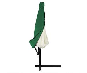 Deuba Housse de Protection pour Parasol Ø3m Vert bâche de Protection en Polyester résistant avec Fermeture éclair