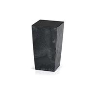 Pot de Fleurs Style Béton Anthracite 26 litres Bac à Fleur Cache Pot Jardinière Terrasse Jardin Salon Entrée Intérieur Extérieur