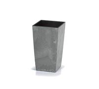 Deuba Pot de Fleurs Style Béton Gris 26 litres Bac à Fleur Cache Pot Jardinière Terrasse Jardin Salon Entrée Intérieur Extérieur