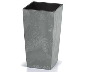 Deuba Pot de Fleurs Style Béton Gris 91 litres Bac à Fleur Cache Pot Jardinière Terrasse Jardin Salon Entrée Intérieur Extérieur