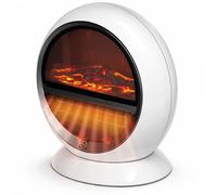 DEUBA® Radiateur électrique Effet cheminée LED transportable 2 Niveaux Chauffage pour intérieur décoration cheminée décorative