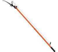 DEUBA® Scie à élaguer télescopique 2en1 Nylon Câble hauteur de travail max. 4 mètres Scie à élaguer Scie de jardin Scie à élaguer