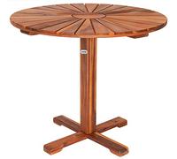 Deuba Table de Jardin appoint Balcon terrasse Bar Bois d'acacia huilé Ø 70,5cm Brun