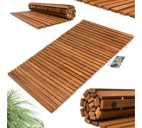 DEUBA® Tapis de Bain en Bois Tapis de Sol antidérapant en Bois d'acacia Caillebotis Salle de Bain 76 cm x 50 cm