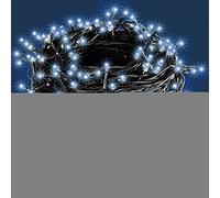 DEUBAŽ Guirlande lumineuse 160 LED Bleu décoration de Noël ŕ piles avec minuteur 8 fonctions extérieur d'éclairage Intérieur