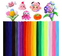 Deudy Lot de 200 cure-pipes pour bricolage - 30 cm de long - Multicolore