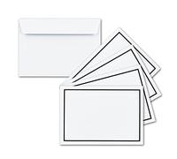 Deuil enveloppe avec bord de schlichtem deuil////DIN C6 16,2 x 11,4 cm - Fermeture autocollante 80 g/m²//deuil portables - Enveloppes c6 Weiß