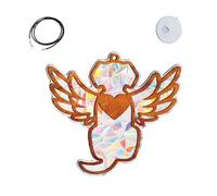 Deuil Suncatcher Pet - Rainbow Maker Remembrance Art, Décoration De Fenêtre Induite, Réfraction De Lumière Symbolique Design Coloré, Souvenirs émotionnels Stylisés Fabriqué | Fenêtre Jardin