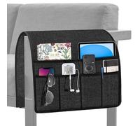 Deuineyi Support de télécommande pour le canapé, poches de rangement côté lit | Support pour télécommandes pour le lit - Pour gadgets, boissons, téléphone portable, tablette, livre, magazines