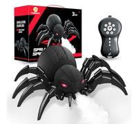 DEUKNICE Robot araignée RC réaliste, Jouet araignée télécommandé LED, Cadeaux pour 3 4 5 6 7 8 9 10 11 12 Ans Garçons Filles, Noël Anniversaire Halloween Jouets pour Enfants