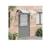 Deurluifel 150x75 cm polycarbonaat zwart en transparant153576