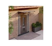 vidaXL Auvent de porte Noir 152,5x90 cm Polycarbonate