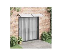 vidaXL Auvent de porte Marquise 144816 – Abri contre la pluie pour fenêtre, entrée et magasin Noir