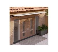 vidaXL Auvent de porte Marquise d'entrée résistante 396x90 cm Polycarbonate noir/transparent 153689
