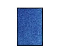 vidaXL Paillasson lavable Tapis d'entrée antidérapant intérieur et extérieur bleu 40x60 cm