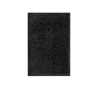Paillasson Lavable Tapis de Couloir Paillasson d'Entrée Tapis de Porte Tapis de Bienvenue Intérieur Extérieur Antidérapant Noir 40x60 cm
