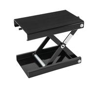 Deurqund Cric élévateur de moto réglable en hauteur 9,3 à 35 cm - Charge maximale 500 kg - Pont élévateur de moto pliable pour changement de pneus et entretien avec plate-forme antidérapante (noir)