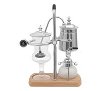Deurqund Machine à café à siphon Balance - 3 à 5 tasses - En acier inoxydable et verre - Style vintage - Idéal pour les amateurs de café