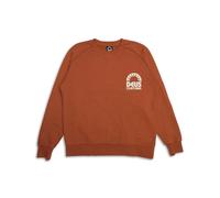 Deus Ex Machina, Femme, Sweatshirts et sweats à capuche, Orange, Taille: 38 FR Sweat Crew avec Artwork Mélodies