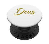 Deus Latin - Mot latin minimaliste pour l'histoire PopSockets PopGrip Adhésif