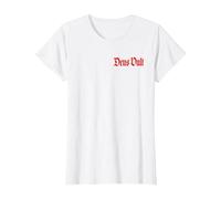 Deus Vault God Will It Templier de Chevaliers en Latin T-Shirt, Femme, Blanc, 3XL