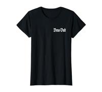 Deus Vault God Will It Templier de Chevaliers en Latin T-Shirt Graphique avec Valeur, Femme, Noir, S
