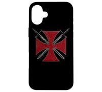 Deus Vult Casque Templiers Croix Sainte Coque pour iPhone 16 Plus