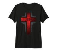 Deus Vult Chevalier Templier Vintage Sainte Croix T-Shirt Haut de Gamme