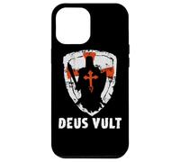 Deus Vult Croisade Signe Chevalier Bouclier Croix Crucifix Coque pour iPhone 12 Pro Max