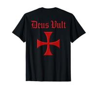 Deus Vult - Croix des Templiers - Croix de Jérusalem T-Shirt