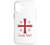 Deus Vult Dieu Le Veut Templier Latin Coque pour iPhone 16 Plus