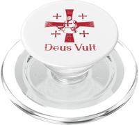 Deus Vult Dieu Le Veut Templier Latin PopSockets PopGrip pour MagSafe