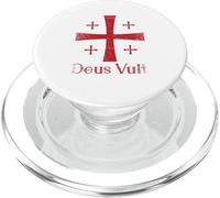 Deus Vult Dieu Le Veut Templier Latin PopSockets PopGrip pour MagSafe