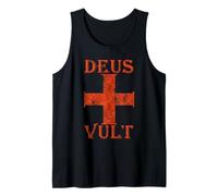 Deus Vult Gott Will ES I Croisade Moyen-Âge Templier Croix Débardeur